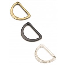 1" D-Ring - Flat, Set of Two