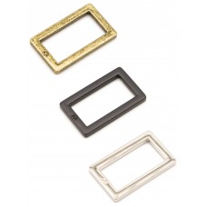 1" Rectangle Ring - Flat, Set of Two